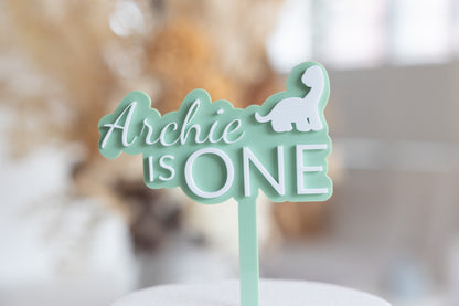 Dinosaur birthday topper