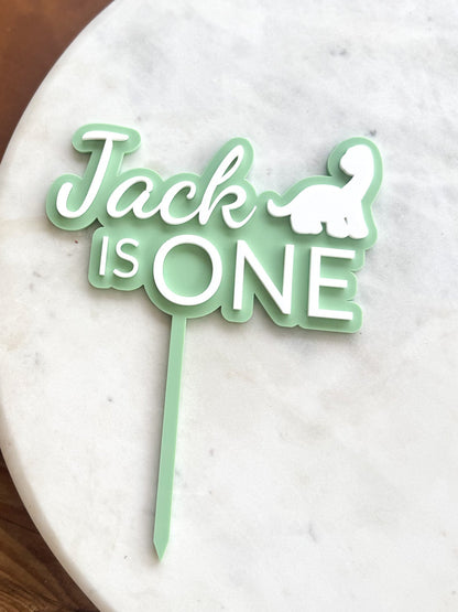 Dinosaur birthday topper