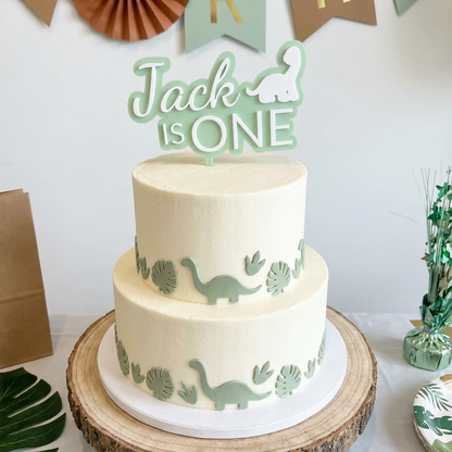 Dinosaur birthday topper